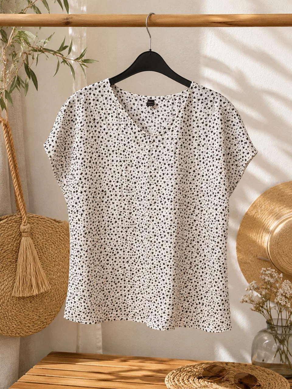 T-shirt couleur crème taille L emery rose neuf